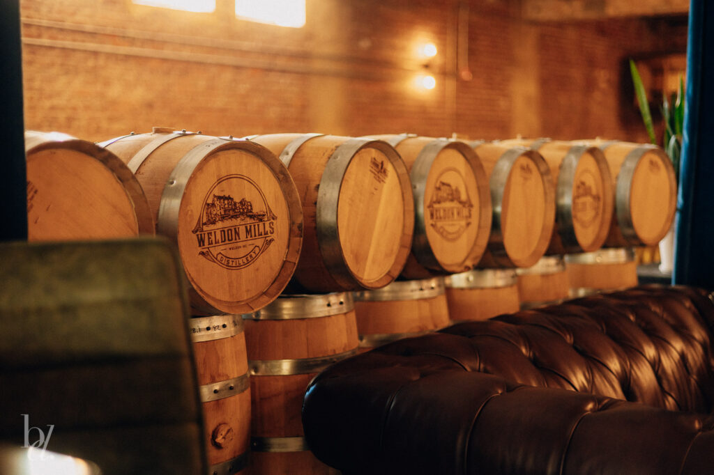 weldon mills distillery barrels decor