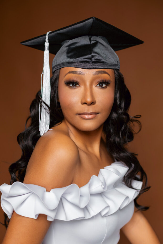 Editorial-style grad photos in Raleigh