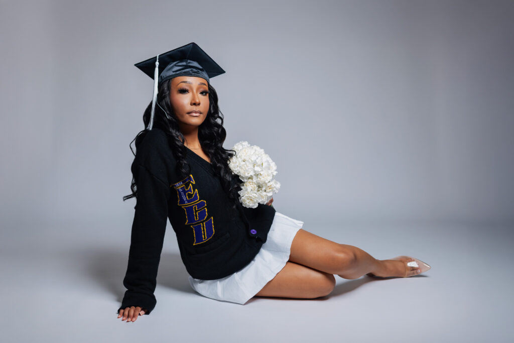 Neutral tones featured in ECU grad shoot