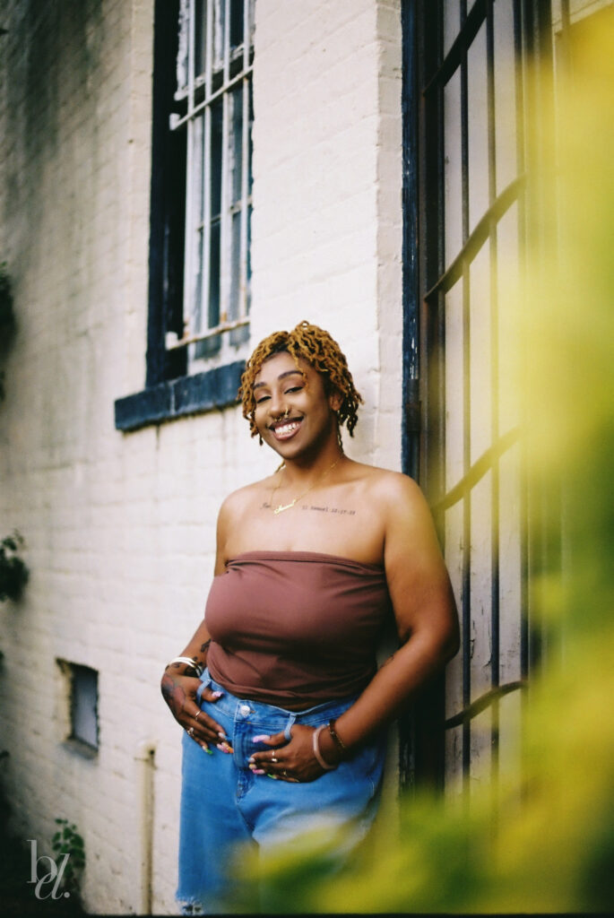 Editorial 35mm film portrait session in Raleigh, North Carolina